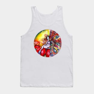 FAIRY TITANIA SITTING ON RED FLOWER A Midsummer Nights Dream Tank Top